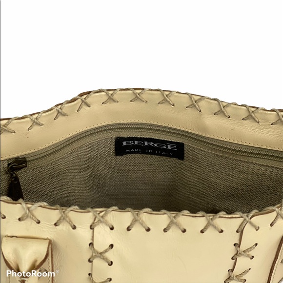 Authentic Berge Italian Leather Patchwork Purse! - Picture 7 of 11